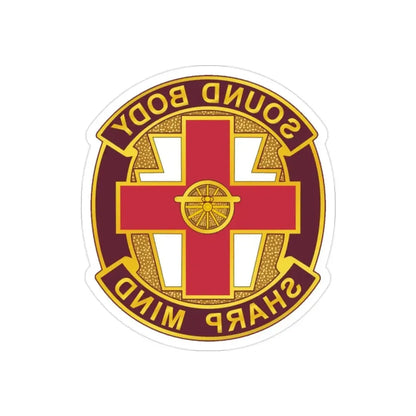 338 Medical Brigade 2 (U.S. Army) REVERSE PRINT Transparent Die-Cut STICKER - The Sticker Space