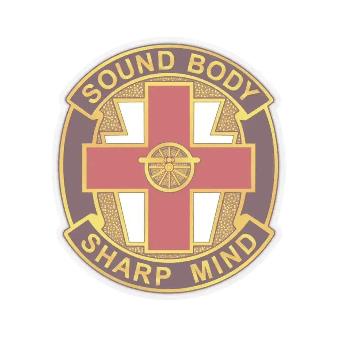338 Medical Brigade 2 (U.S. Army) STICKER Vinyl Kiss-Cut Decal 3 Inch Transparent - The Sticker Space
