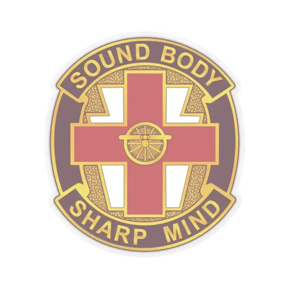 338 Medical Brigade 2 (U.S. Army) STICKER Vinyl Kiss-Cut Decal 3 Inch Transparent - The Sticker Space