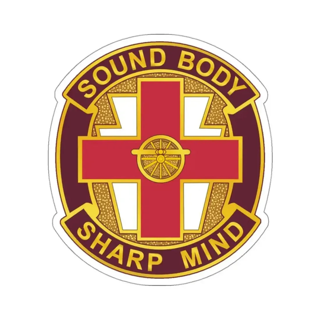 338 Medical Brigade 2 (U.S. Army) STICKER Vinyl Kiss-Cut Decal 3 Inch White - The Sticker Space