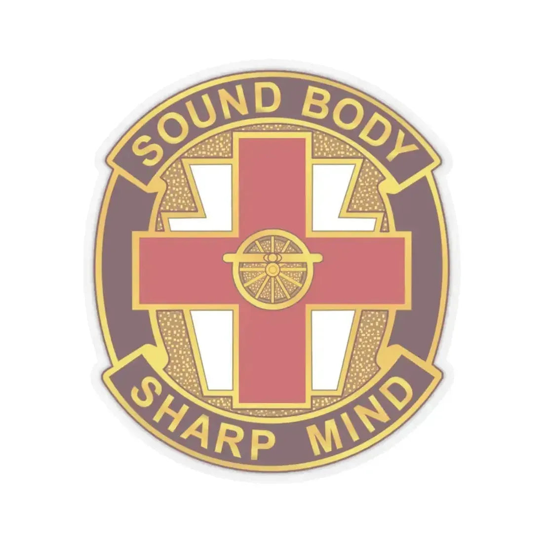 338 Medical Brigade 2 (U.S. Army) STICKER Vinyl Kiss-Cut Decal 4 Inch Transparent - The Sticker Space