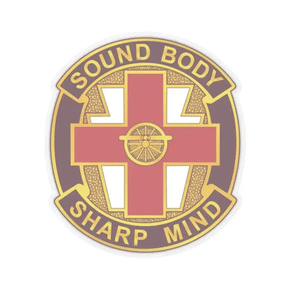 338 Medical Brigade 2 (U.S. Army) STICKER Vinyl Kiss-Cut Decal 4 Inch Transparent - The Sticker Space
