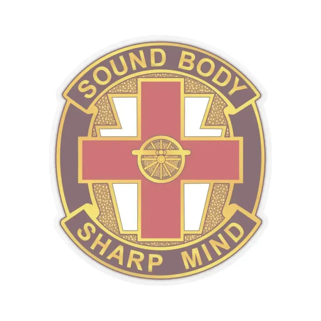 338 Medical Brigade 2 (U.S. Army) STICKER Vinyl Kiss-Cut Decal 6 Inch Transparent - The Sticker Space