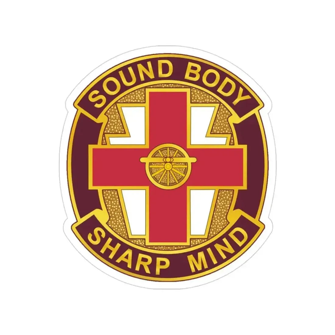 338 Medical Brigade 2 (U.S. Army) Transparent STICKER Die-Cut Vinyl Decal 3 Inch - The Sticker Space