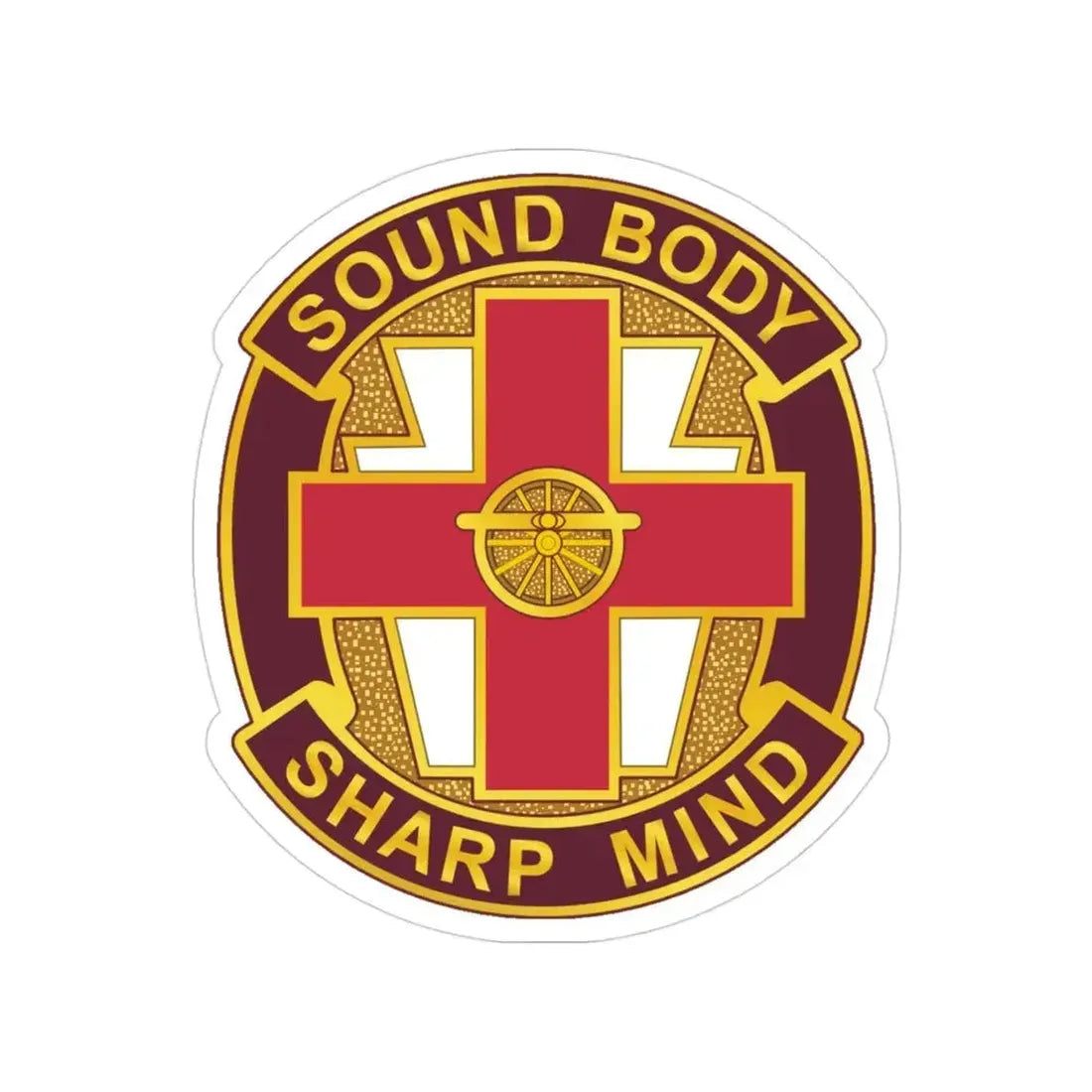338 Medical Brigade 2 (U.S. Army) Transparent STICKER Die-Cut Vinyl Decal 3 Inch - The Sticker Space