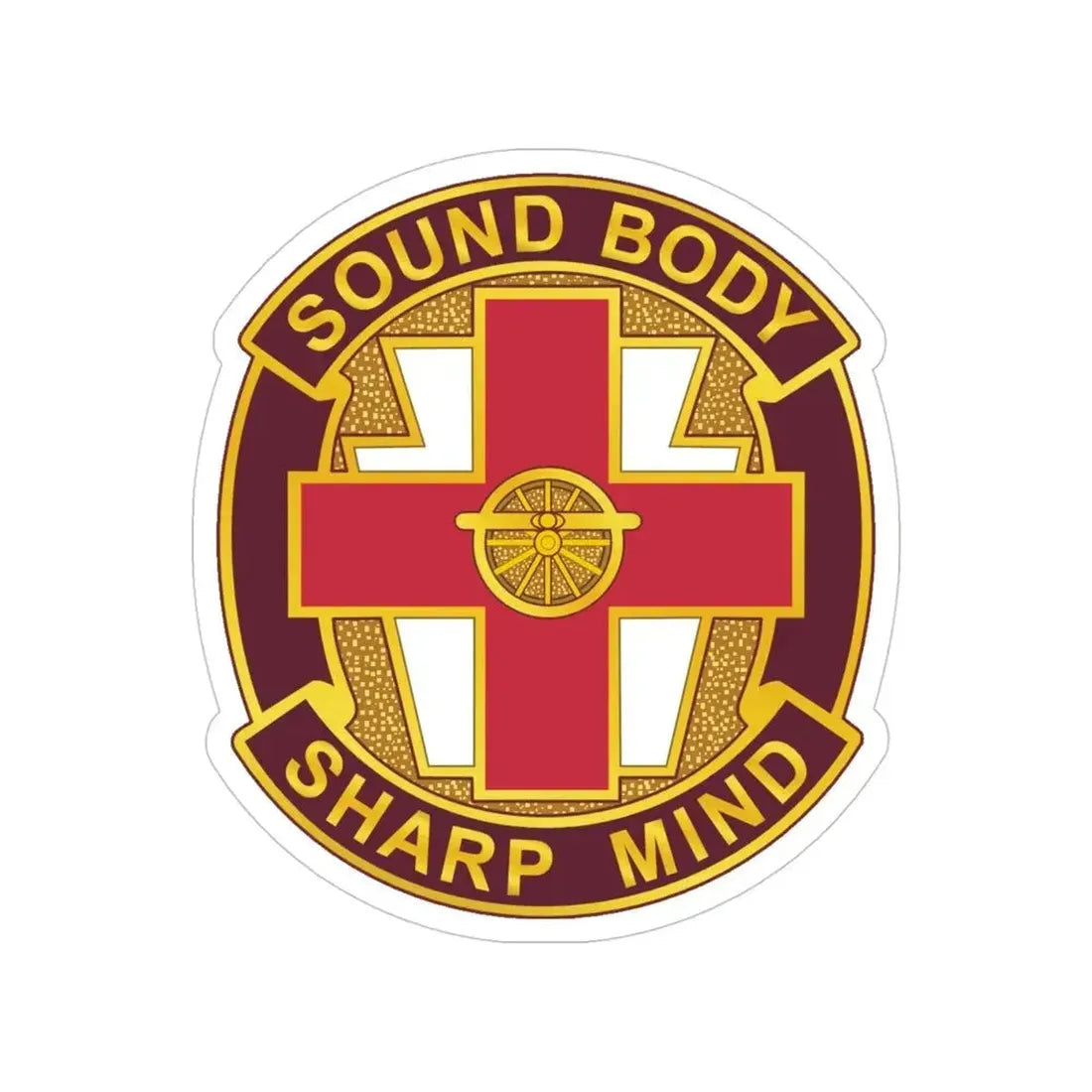 338 Medical Brigade 2 (U.S. Army) Transparent STICKER Die-Cut Vinyl Decal 4 Inch - The Sticker Space