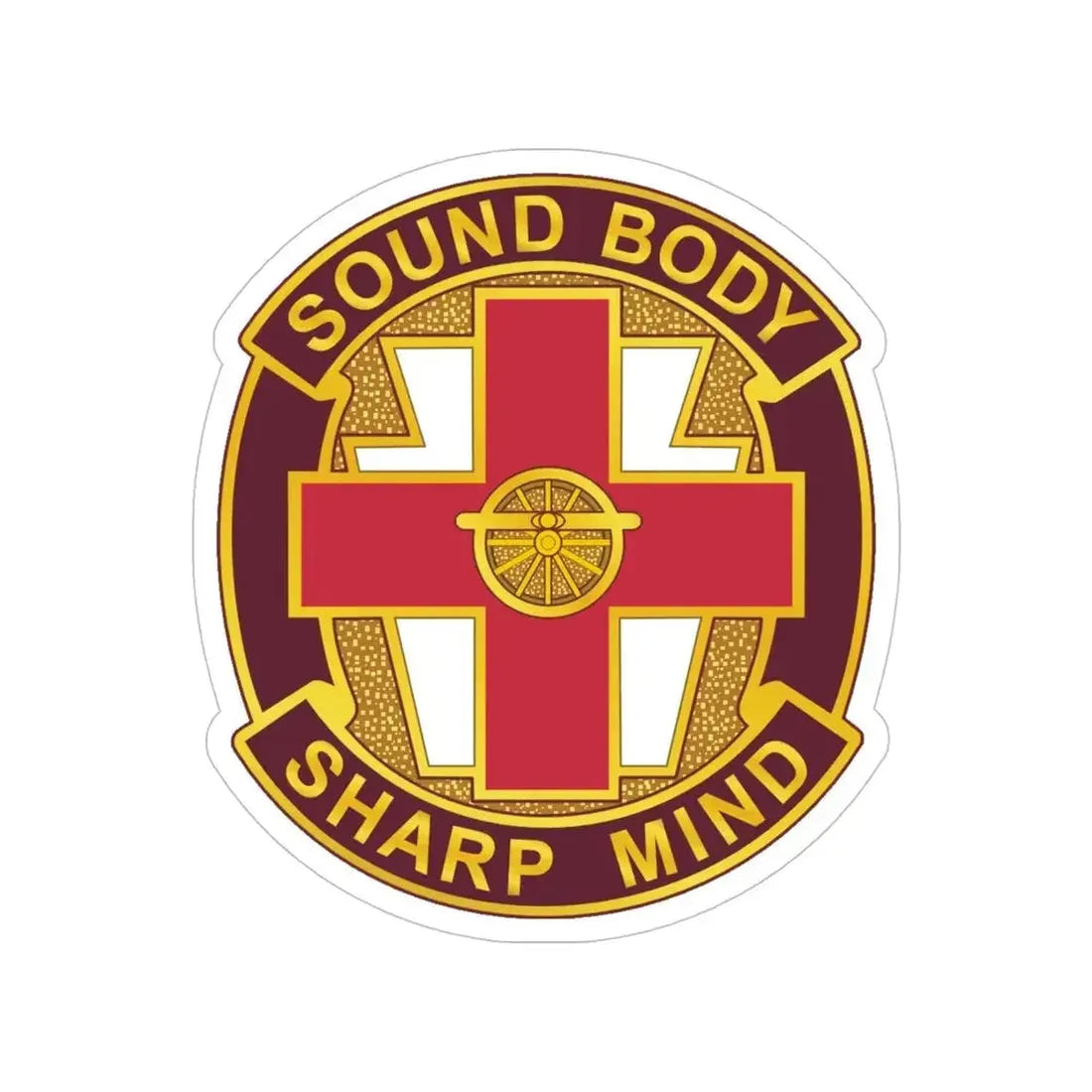 338 Medical Brigade 2 (U.S. Army) Transparent STICKER Die-Cut Vinyl Decal 5 Inch - The Sticker Space