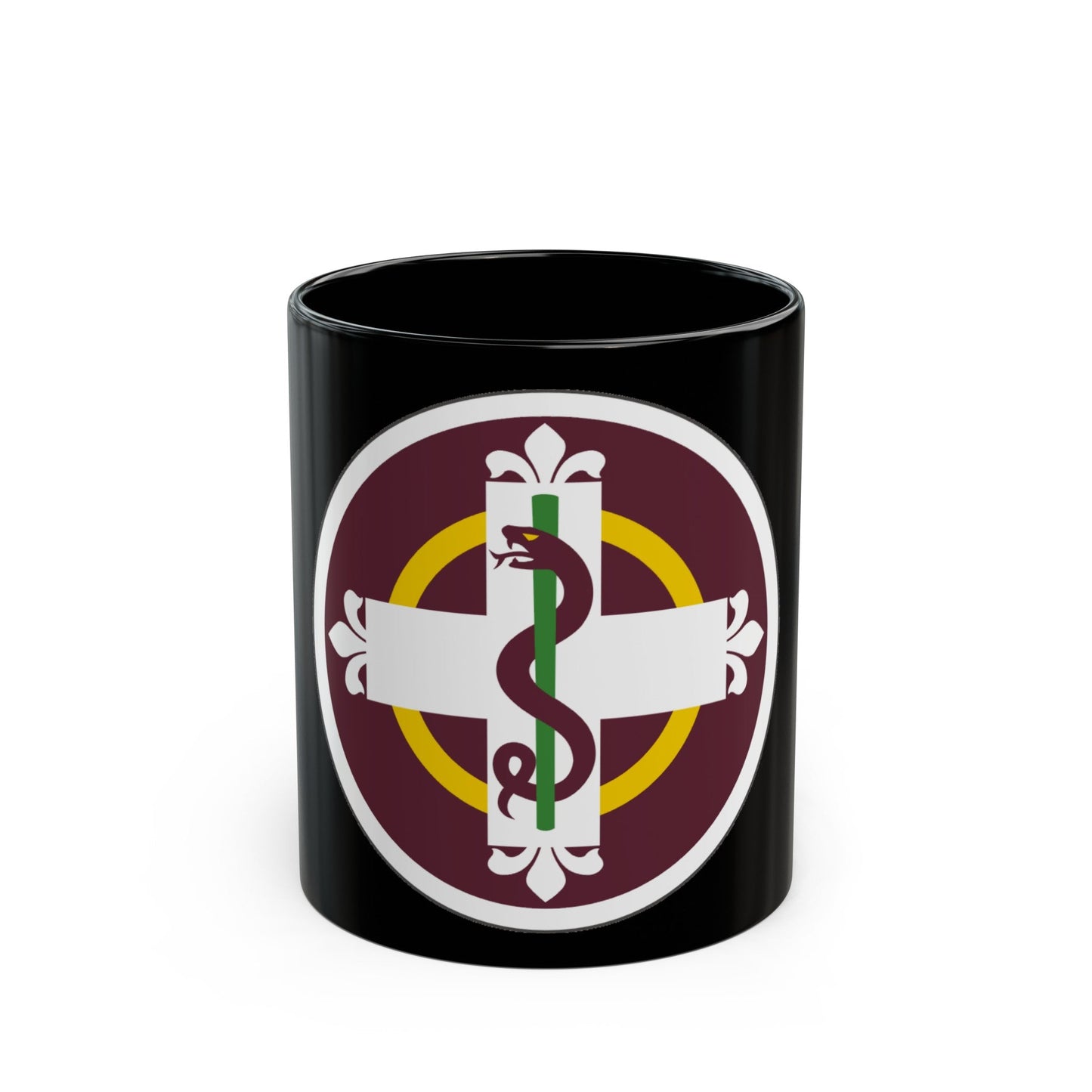 338 Medical Brigade (U.S. Army) Black Coffee Mug-11oz-The Sticker Space