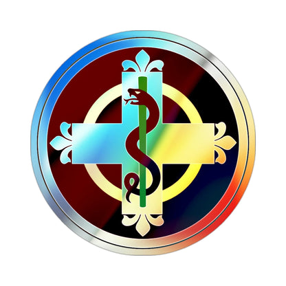 338 Medical Brigade (U.S. Army) Holographic STICKER Die-Cut Vinyl Decal-2 Inch-The Sticker Space