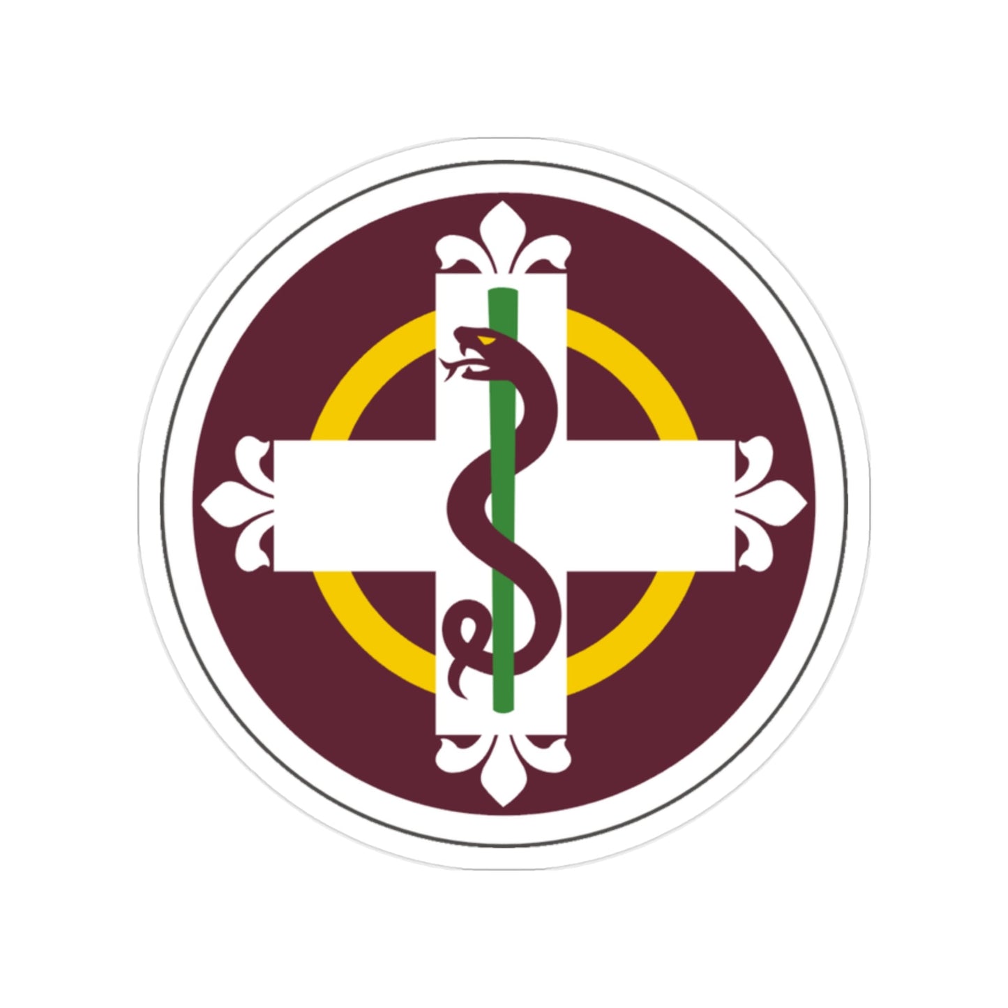 338 Medical Brigade (U.S. Army) Transparent STICKER Die-Cut Vinyl Decal-2 Inch-The Sticker Space