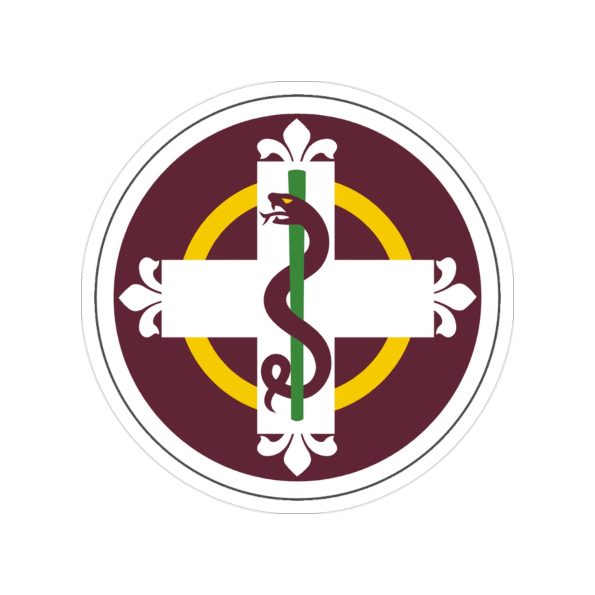 338 Medical Brigade (U.S. Army) Transparent STICKER Die-Cut Vinyl Decal-2 Inch-The Sticker Space