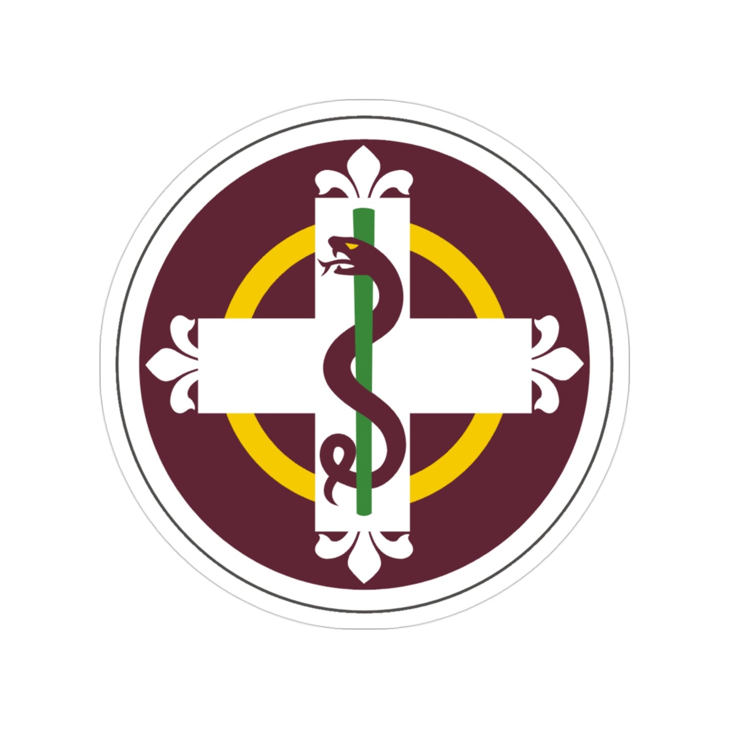 338 Medical Brigade (U.S. Army) Transparent STICKER Die-Cut Vinyl Decal-3 Inch-The Sticker Space