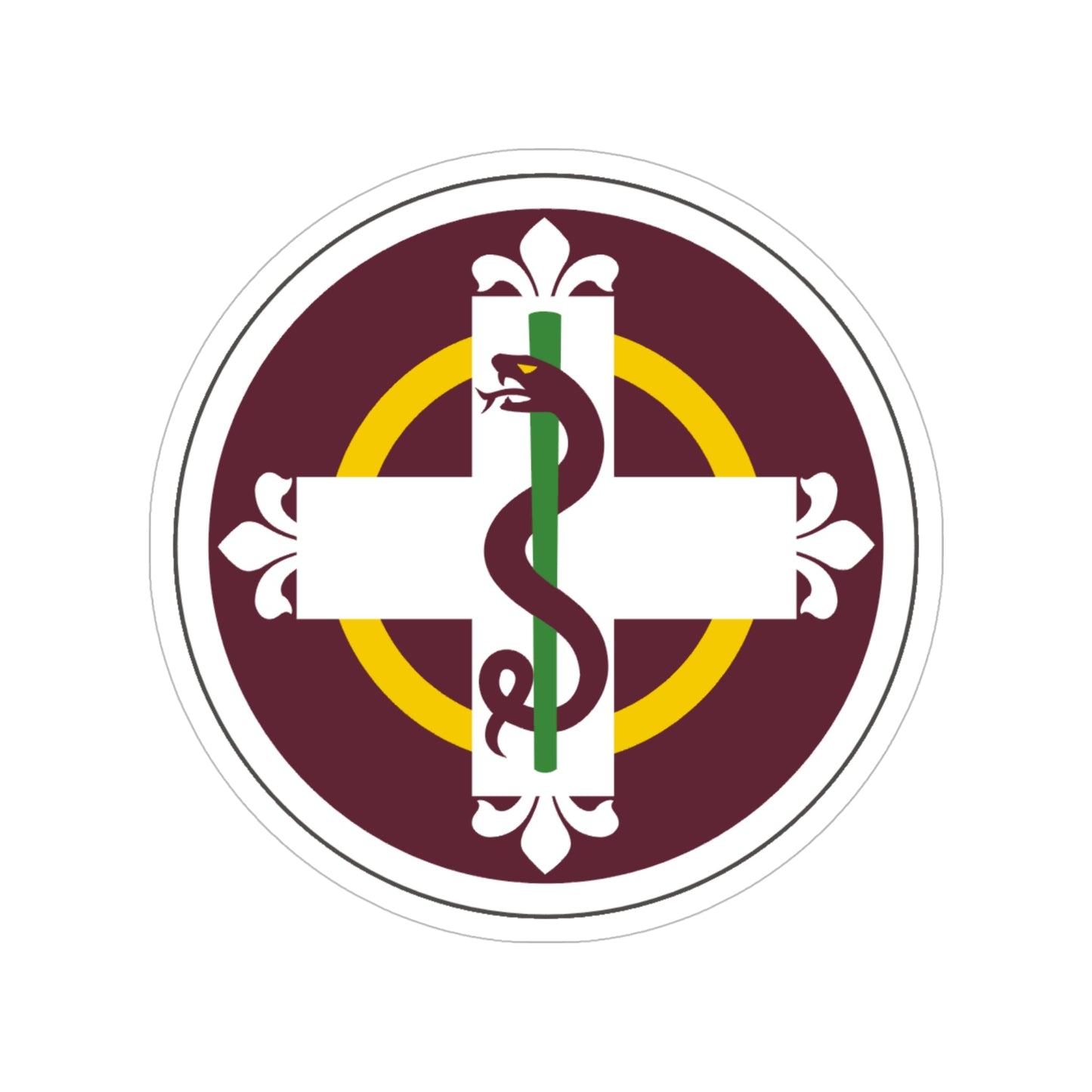 338 Medical Brigade (U.S. Army) Transparent STICKER Die-Cut Vinyl Decal-6 Inch-The Sticker Space