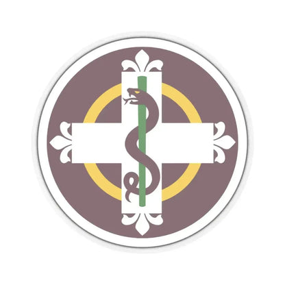 338 Medical Brigade (U.S. Army) STICKER Vinyl Kiss-Cut Decal 3 Inch Transparent - The Sticker Space