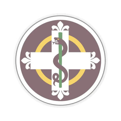 338 Medical Brigade (U.S. Army) STICKER Vinyl Kiss-Cut Decal 4 Inch Transparent - The Sticker Space