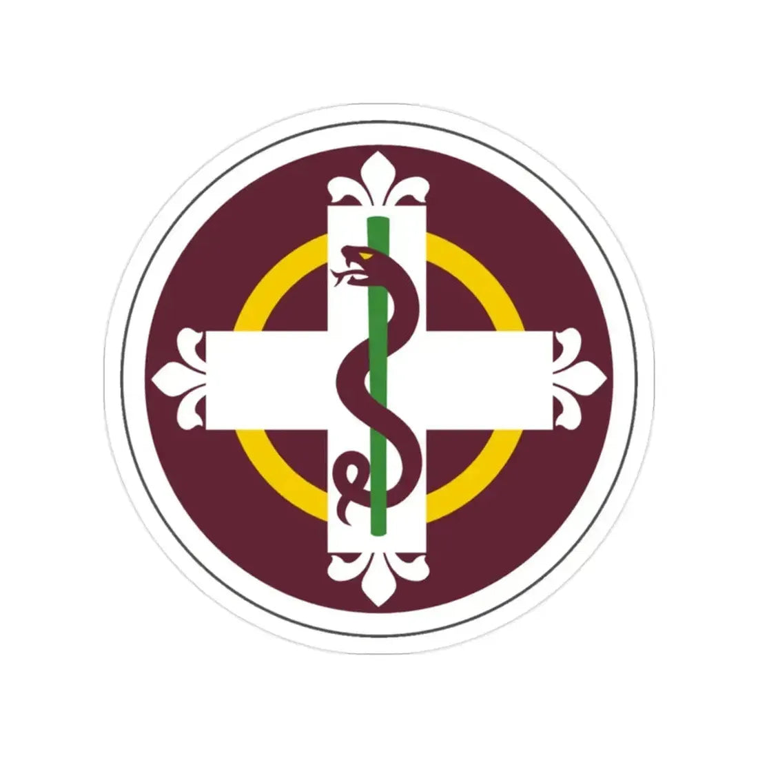 338 Medical Brigade (U.S. Army) Transparent STICKER Die-Cut Vinyl Decal 2 Inch - The Sticker Space