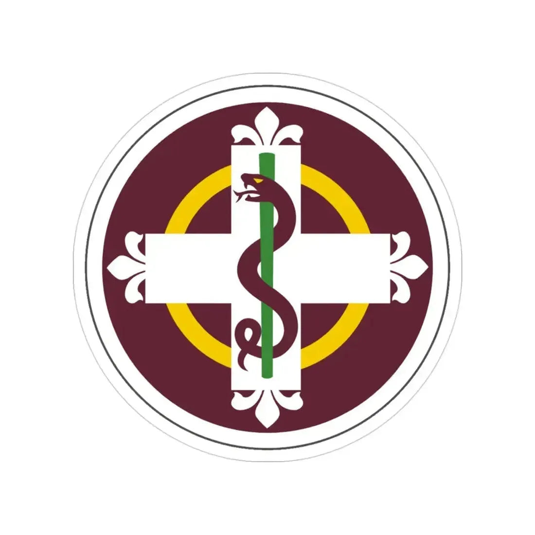 338 Medical Brigade (U.S. Army) Transparent STICKER Die-Cut Vinyl Decal 3 Inch - The Sticker Space