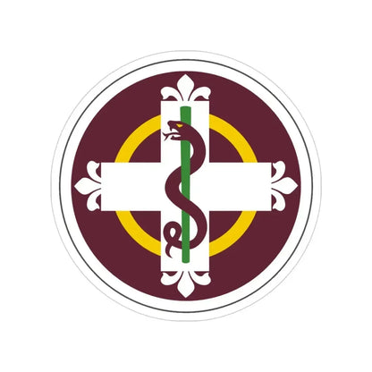 338 Medical Brigade (U.S. Army) Transparent STICKER Die-Cut Vinyl Decal 4 Inch - The Sticker Space