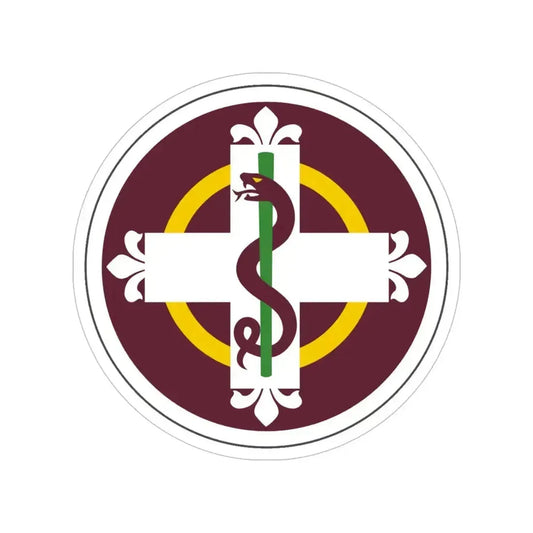 338 Medical Brigade (U.S. Army) Transparent STICKER Die-Cut Vinyl Decal 6 Inch - The Sticker Space