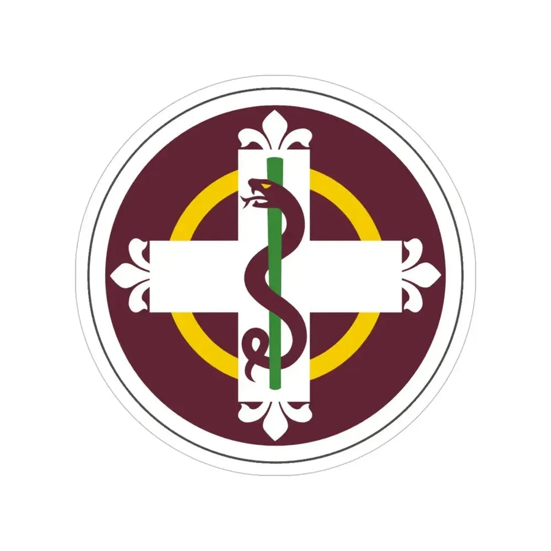 338 Medical Brigade (U.S. Army) Transparent STICKER Die-Cut Vinyl Decal 6 Inch - The Sticker Space