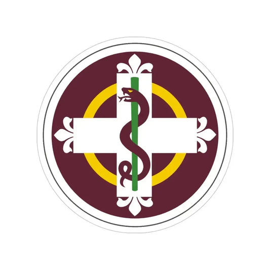 338 Medical Brigade (U.S. Army) Transparent STICKER Die-Cut Vinyl Decal 6 Inch - The Sticker Space