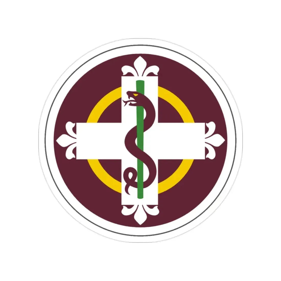 338 Medical Brigade (U.S. Army) Transparent STICKER Die-Cut Vinyl Decal - The Sticker Space
