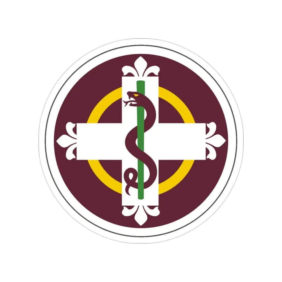 338 Medical Brigade (U.S. Army) Transparent STICKER Die-Cut Vinyl Decal - The Sticker Space