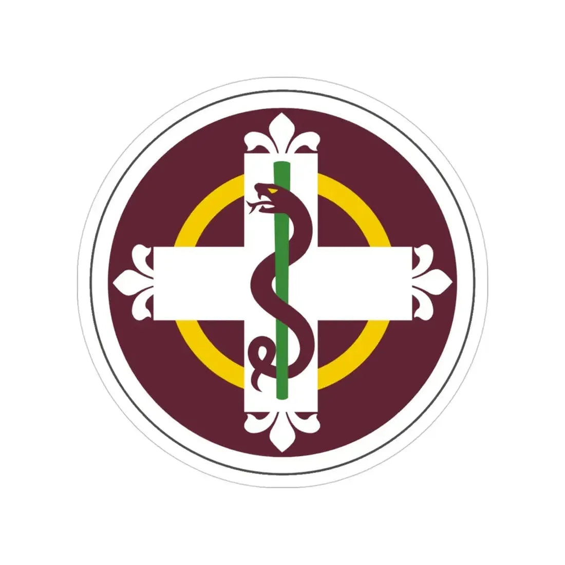 338 Medical Brigade (U.S. Army) Transparent STICKER Die-Cut Vinyl Decal - The Sticker Space