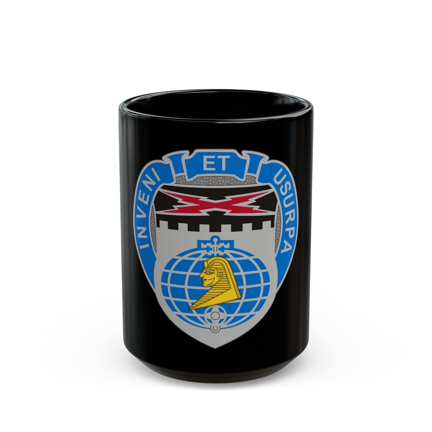 338 Military Intelligence Battalion (U.S. Army) Black Coffee Mug-15oz-The Sticker Space