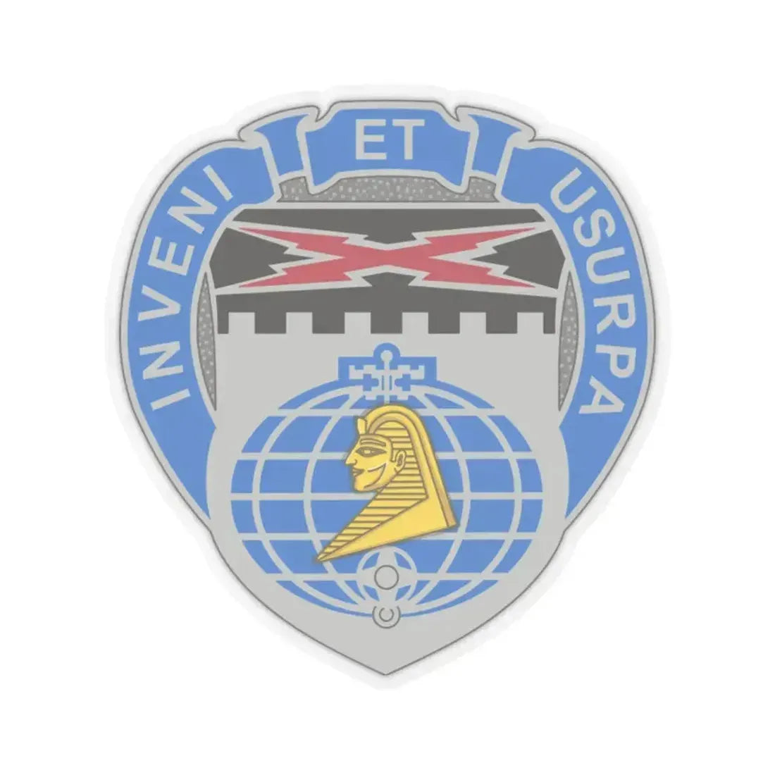 338 Military Intelligence Battalion (U.S. Army) STICKER Vinyl Kiss-Cut Decal 2 Inch Transparent - The Sticker Space