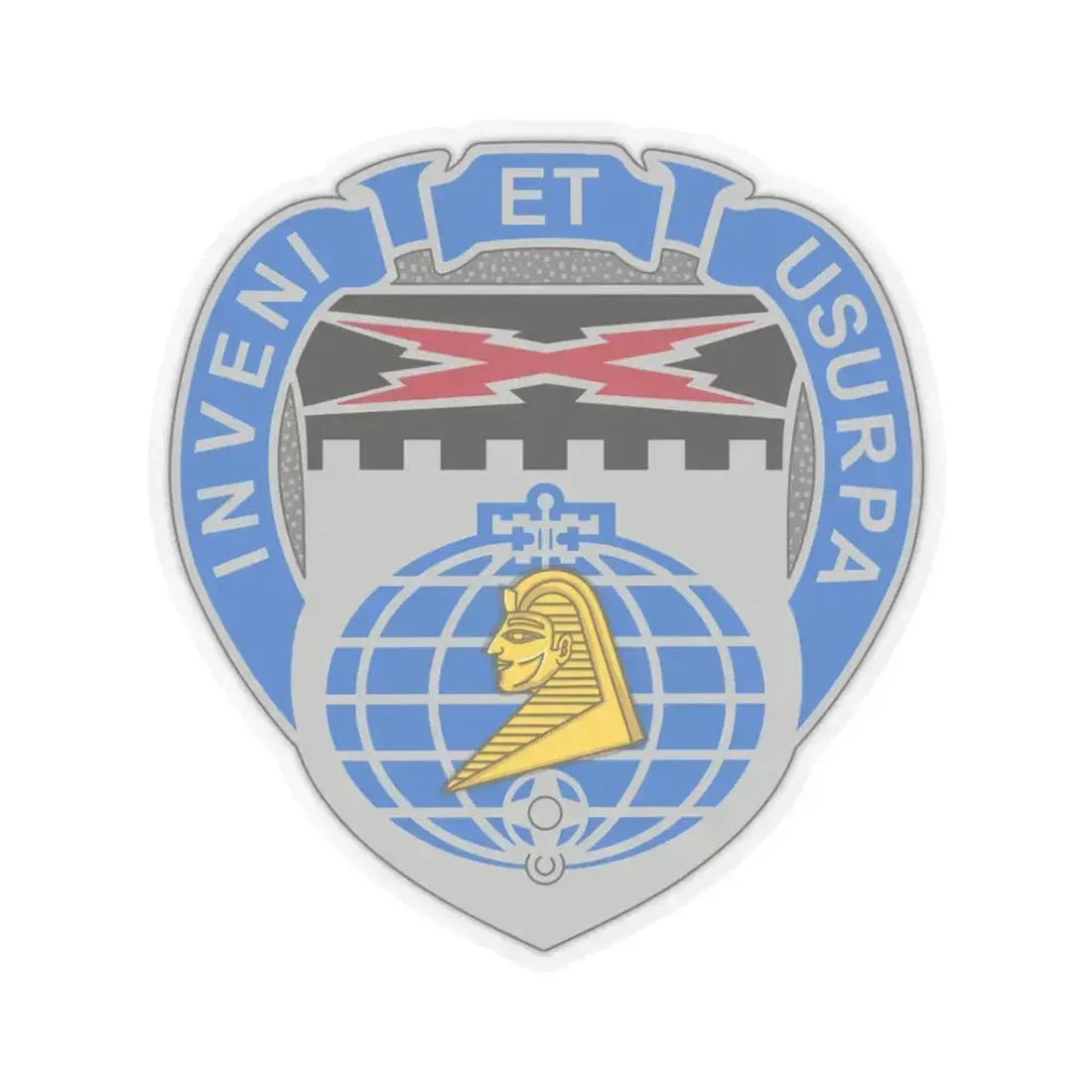 338 Military Intelligence Battalion (U.S. Army) STICKER Vinyl Kiss-Cut Decal 3 Inch Transparent - The Sticker Space