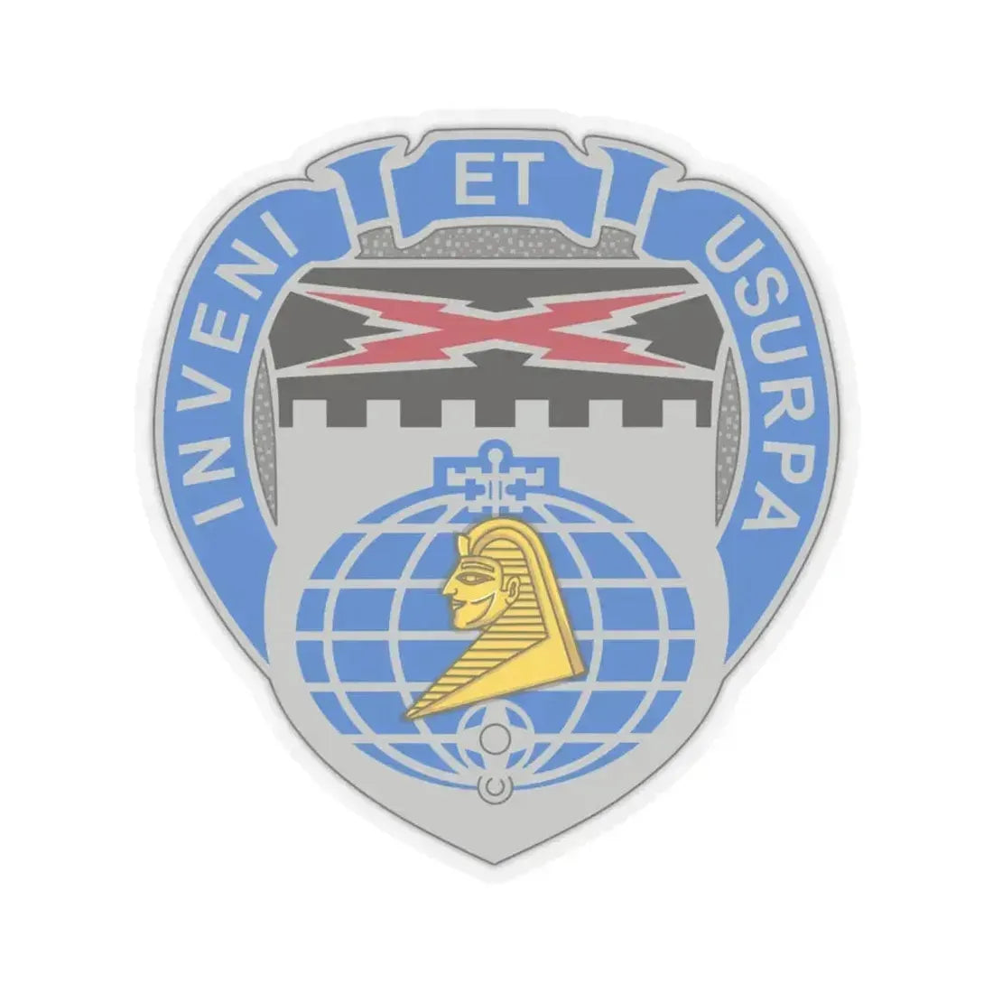 338 Military Intelligence Battalion (U.S. Army) STICKER Vinyl Kiss-Cut Decal 6 Inch Transparent - The Sticker Space