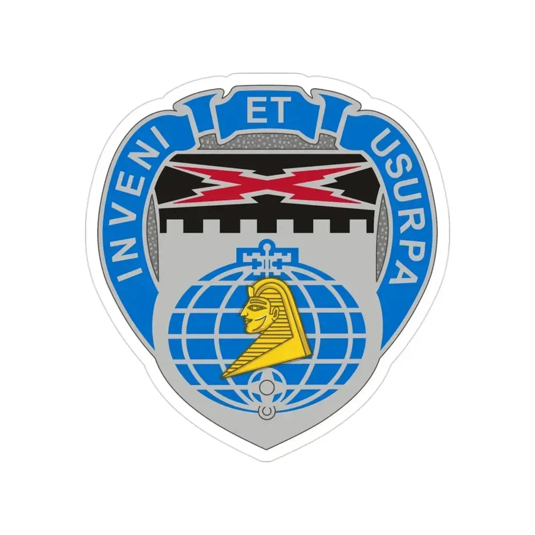 338 Military Intelligence Battalion (U.S. Army) Transparent STICKER Die-Cut Vinyl Decal 3 Inch - The Sticker Space