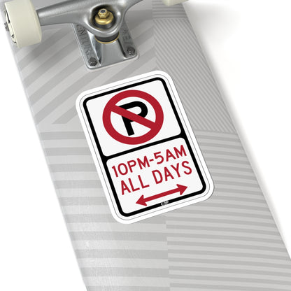 PBOT Road sign P1190D (Oregon) (Road Sign) STICKER Vinyl Kiss-Cut Decal
