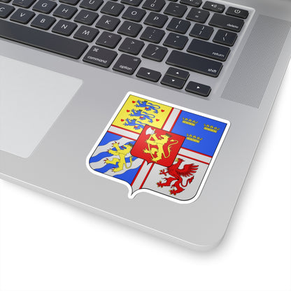 Armoiries Eric de Poméranie roi de Danemark (Denmark) (Coat of Arms) STICKER Vinyl Kiss-Cut Decal
