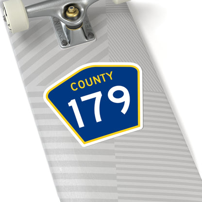 County 179 MN (Minnesota) (Road Sign) STICKER Vinyl Kiss-Cut Decal