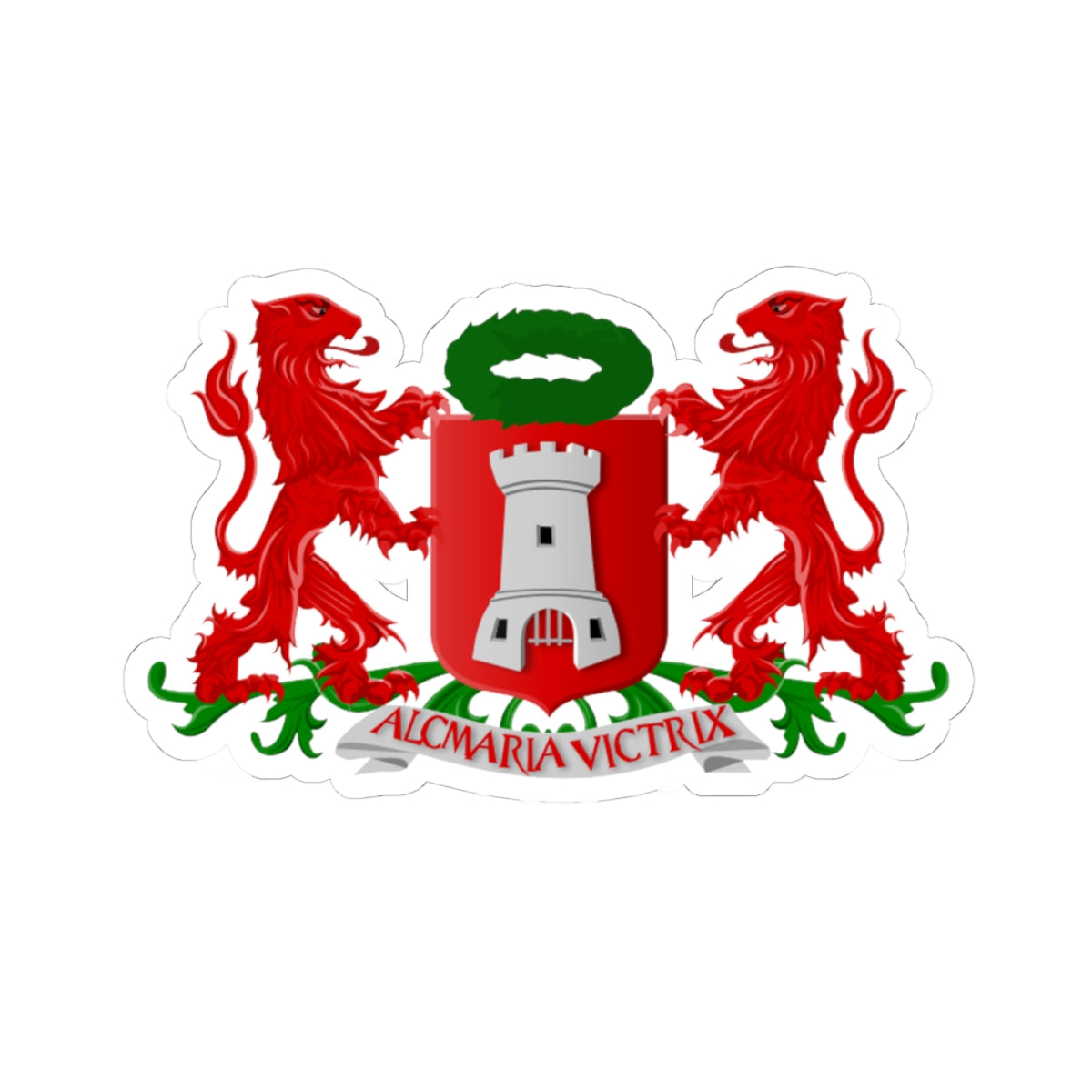 Alkmaar wapen (Netherlands) (Coat of Arms) STICKER Vinyl Kiss-Cut Decal