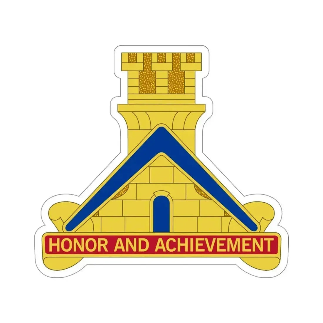 339 Engineer Battalion (U.S. Army) STICKER Vinyl Die-Cut Decal 4 Inch - The Sticker Space