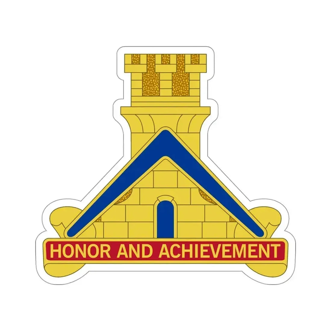 339 Engineer Battalion (U.S. Army) STICKER Vinyl Die-Cut Decal 4 Inch - The Sticker Space