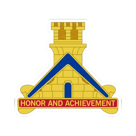 339 Engineer Battalion (U.S. Army) STICKER Vinyl Kiss-Cut Decal 2 Inch White - The Sticker Space