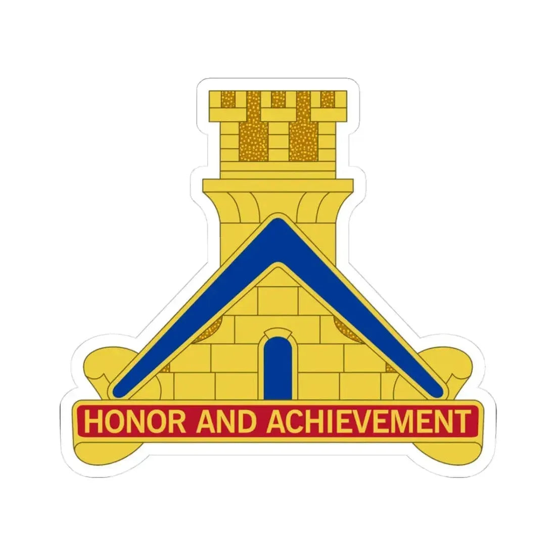 339 Engineer Battalion (U.S. Army) STICKER Vinyl Kiss-Cut Decal 3 Inch White - The Sticker Space