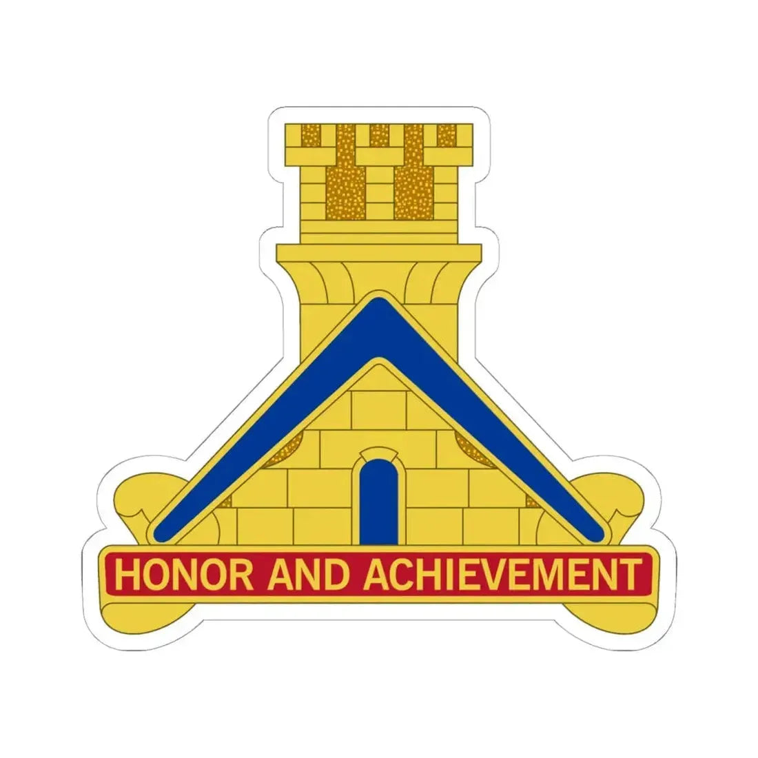 339 Engineer Battalion (U.S. Army) STICKER Vinyl Kiss-Cut Decal 6 Inch White - The Sticker Space