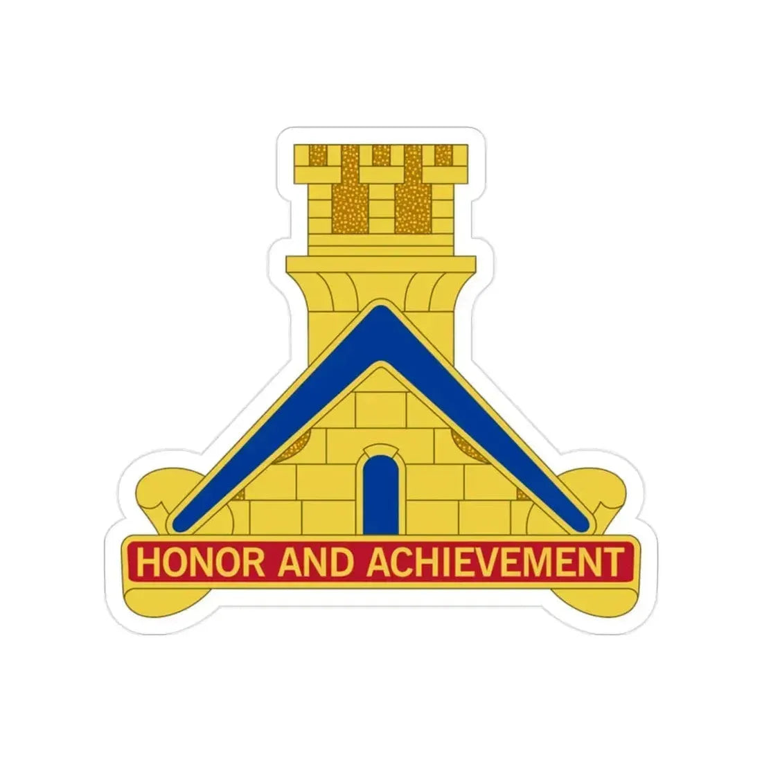 339 Engineer Battalion (U.S. Army) Transparent STICKER Die-Cut Vinyl Decal 2 Inch - The Sticker Space