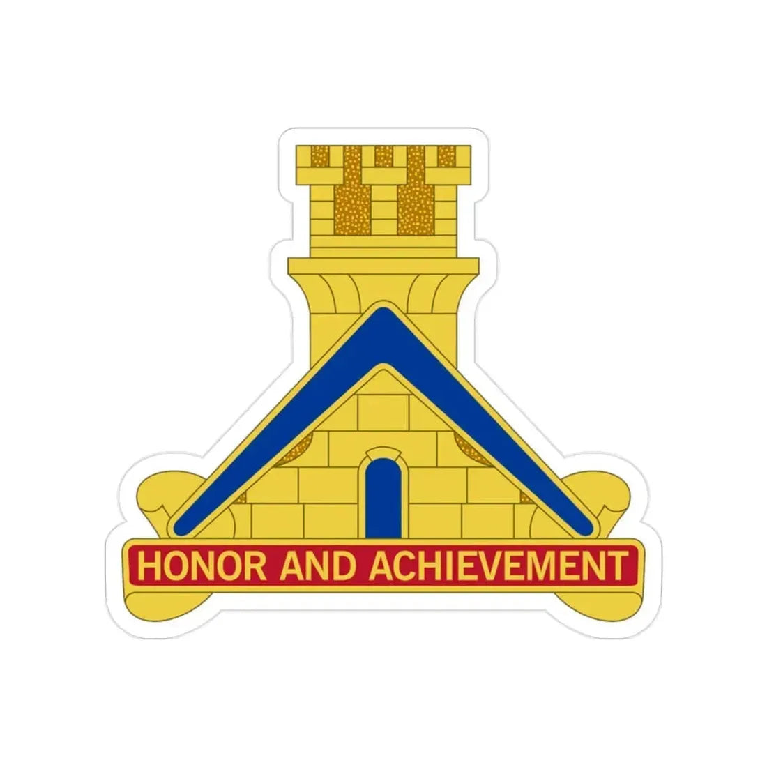 339 Engineer Battalion (U.S. Army) Transparent STICKER Die-Cut Vinyl Decal 2 Inch - The Sticker Space