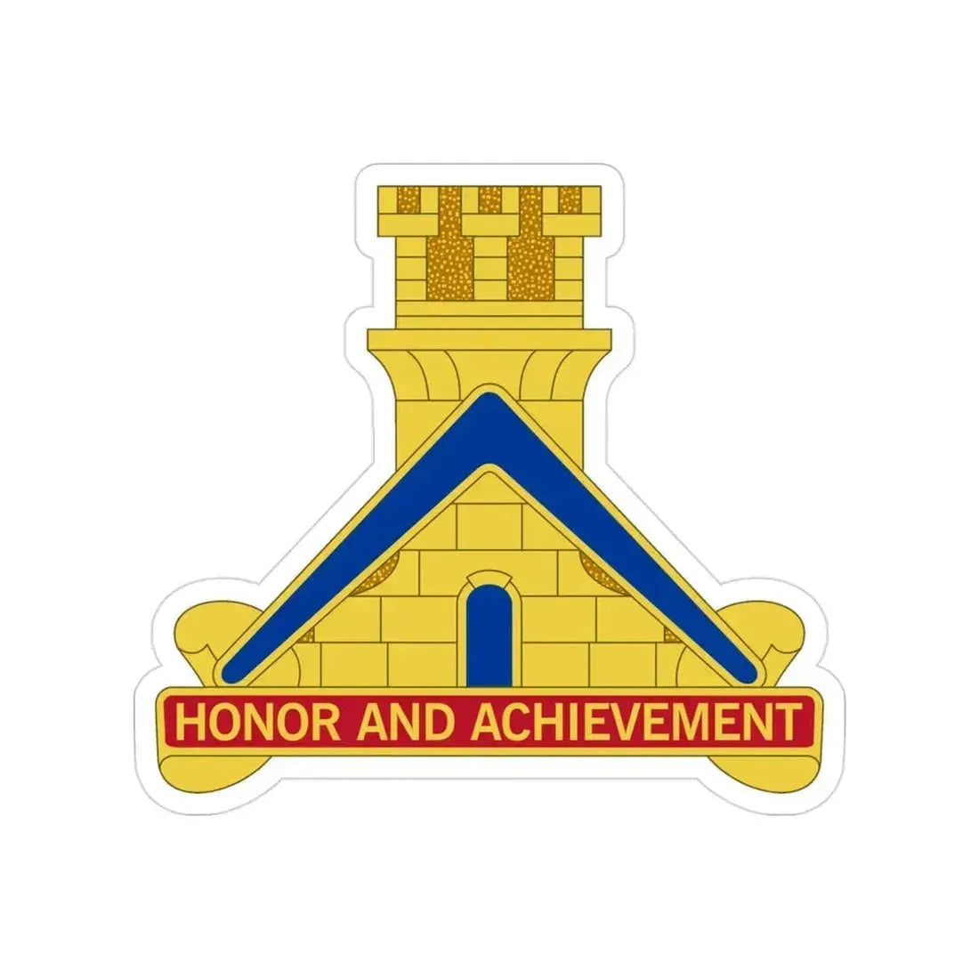 339 Engineer Battalion (U.S. Army) Transparent STICKER Die-Cut Vinyl Decal 3 Inch - The Sticker Space