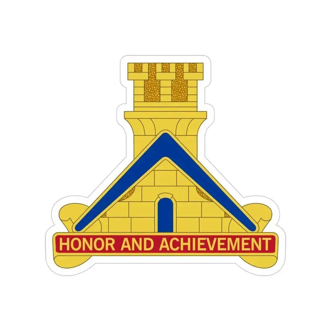 339 Engineer Battalion (U.S. Army) Transparent STICKER Die-Cut Vinyl Decal 4 Inch - The Sticker Space