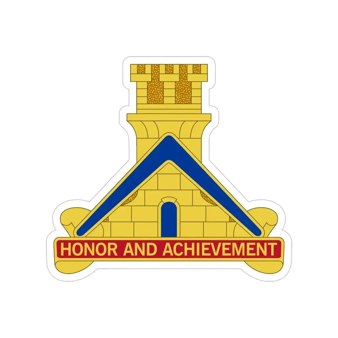 339 Engineer Battalion (U.S. Army) Transparent STICKER Die-Cut Vinyl Decal 6 Inch - The Sticker Space