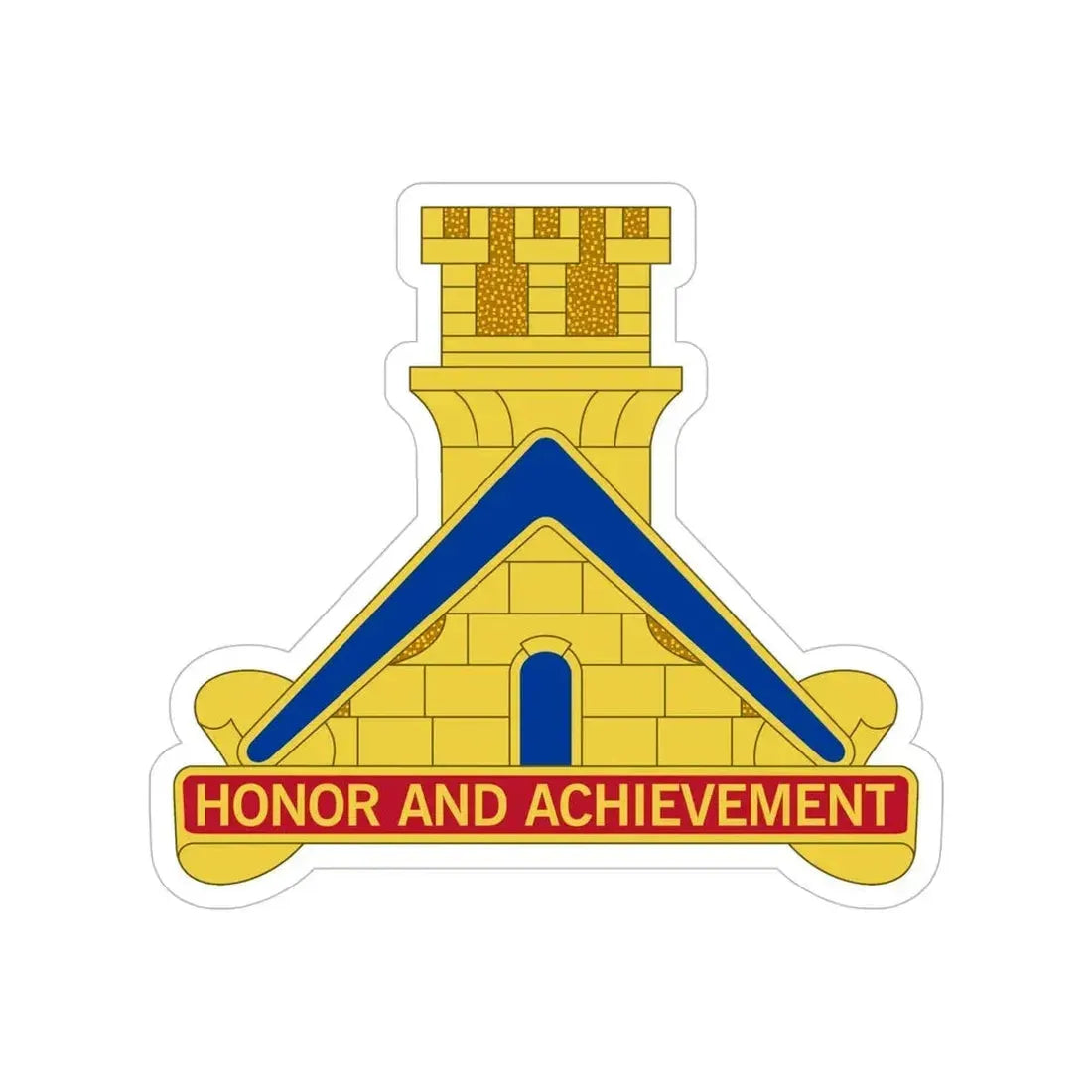 339 Engineer Battalion (U.S. Army) Transparent STICKER Die-Cut Vinyl Decal - The Sticker Space