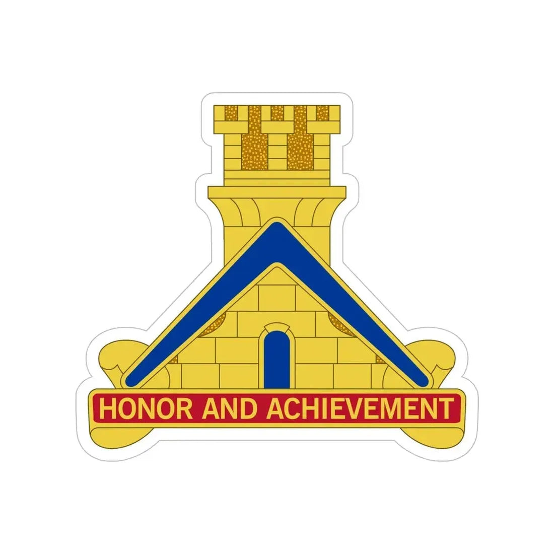 339 Engineer Battalion (U.S. Army) Transparent STICKER Die-Cut Vinyl Decal - The Sticker Space