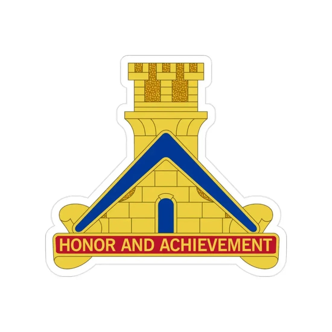 339 Engineer Battalion (U.S. Army) Transparent STICKER Die-Cut Vinyl Decal - The Sticker Space